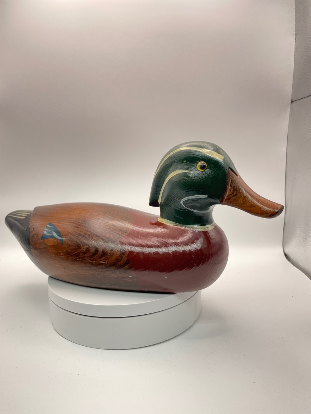 Vintage Hand-Painted Wooden Duck Decoy